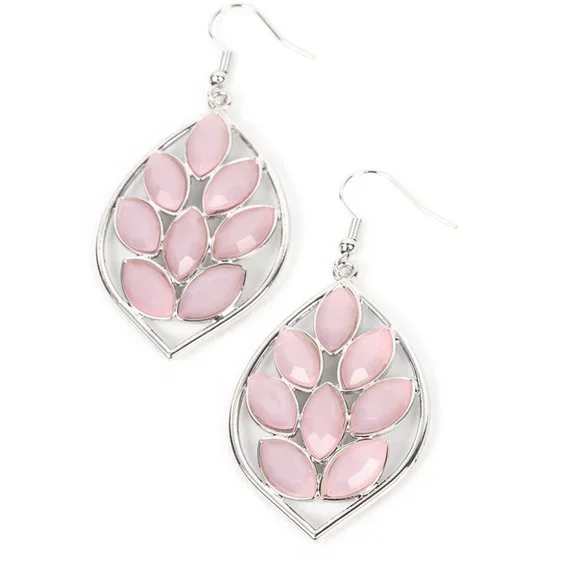 Glacial Glades - Pink Earrings - Picture 2 of 2
